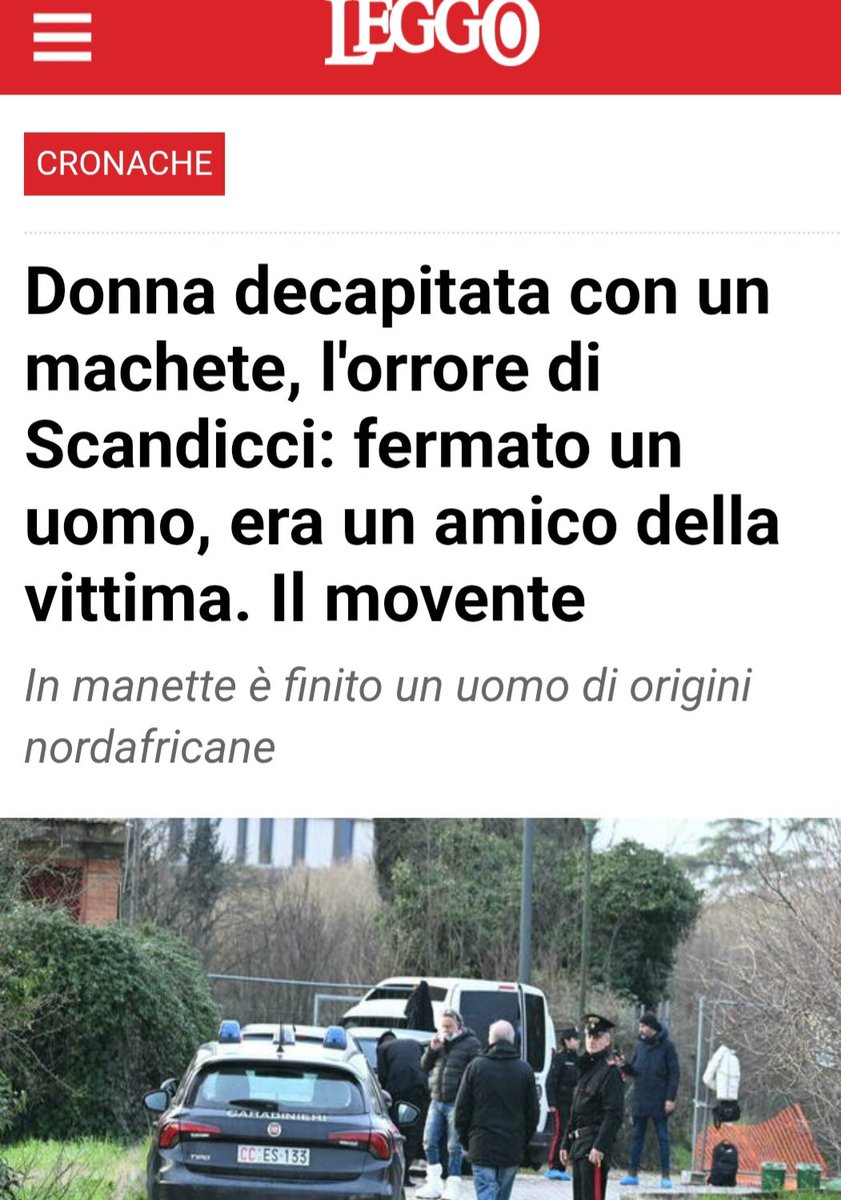 ChiodiDonatella's tweet photo. Fermato un uomo di origini nordafricane.
Beh, diciamo che l'avevamo intuito che #Pacciani stavolta c'entrasse poco...
#Scandicci #19febbraio https://t.co/7QtQOyuCMO