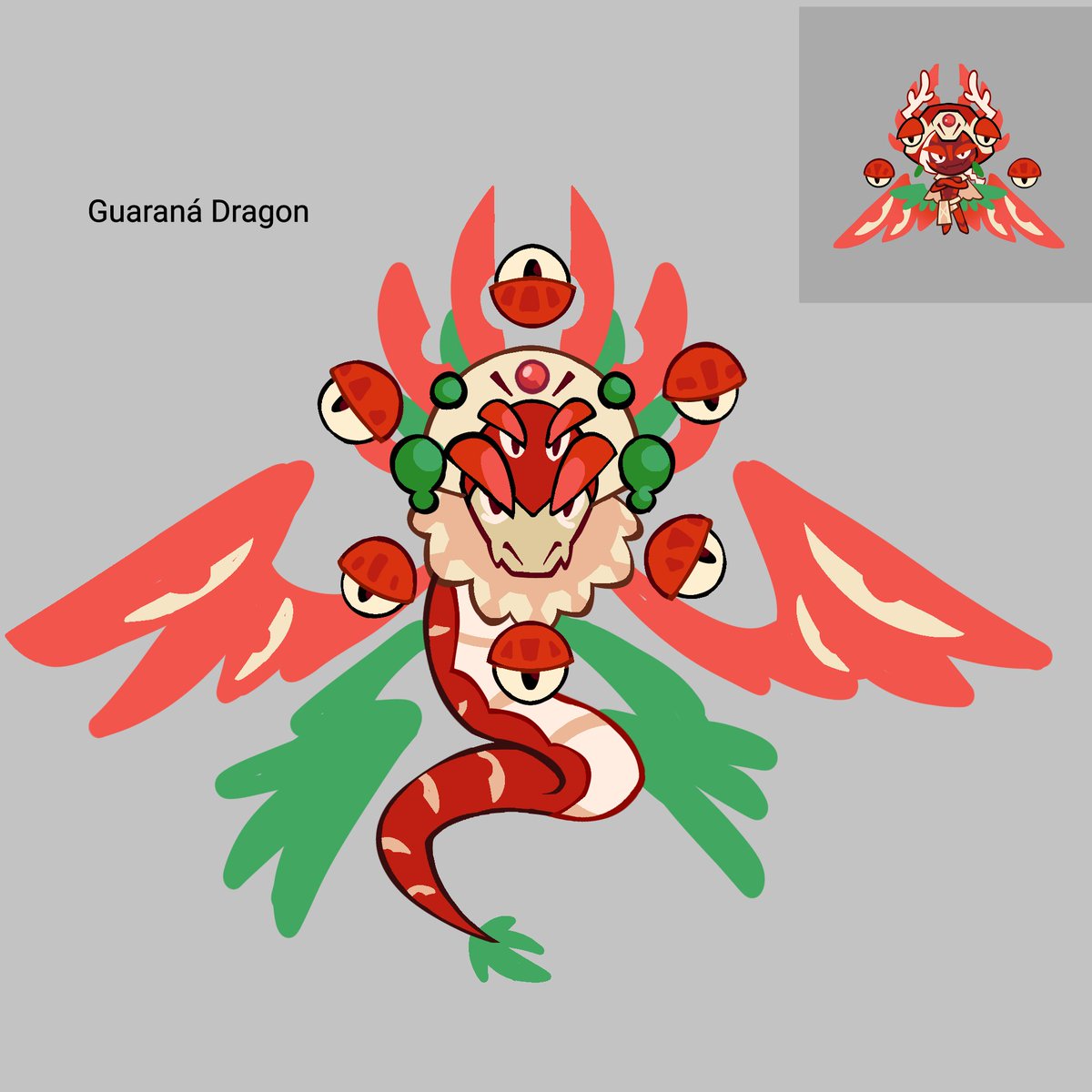 as a brazilian 
Guaraná Dragon Cookie
#cookierunoc