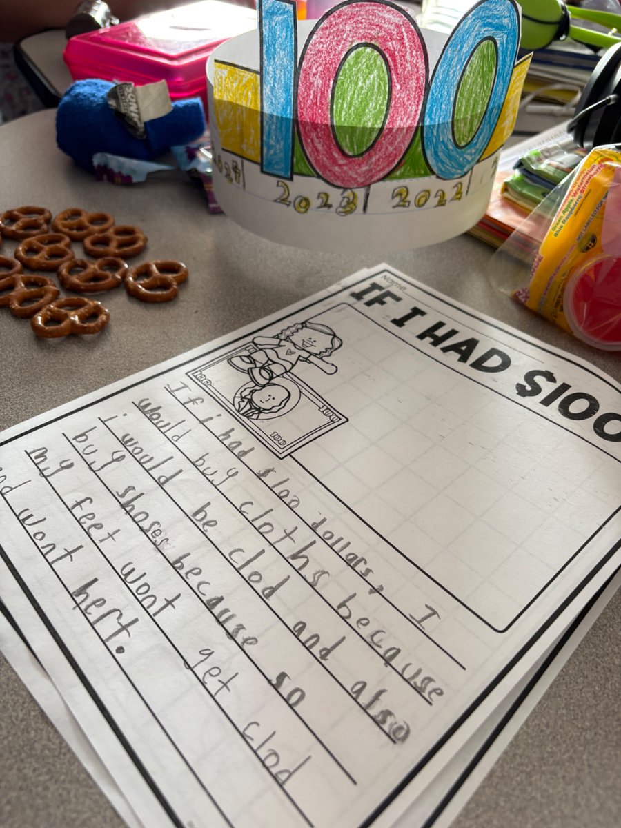 Happy 100th day of school! 🎉 Time is flying! We read books, created hats, wrote 100 words, and wrote about having $100! We raced with dice to 100! We also celebrated with party favors, made bookmarks, and ate treats! 😎 <a href="/ISDSchools/">Independence School District</a> #Olympics2026