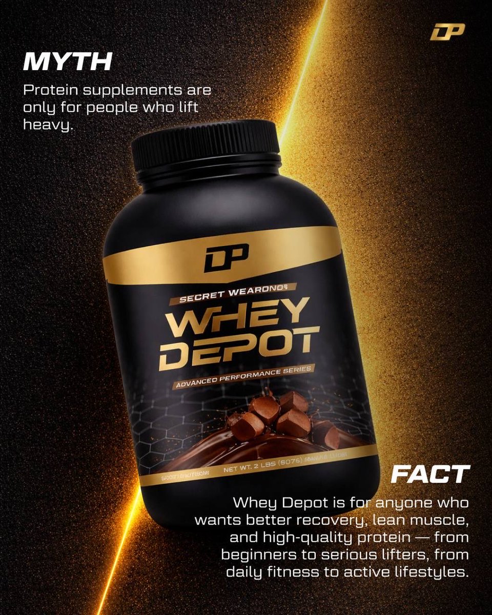 binabadandotcom's tweet photo. ❌ MYTH: Protein is only for heavy lifters.
✅ FACT: Protein supports recovery, lean muscle &amp; active lifestyles — for everyone.

Fuel smarter with Whey Depot 💪
🛒 https://t.co/7HtgL3sQIX

#ProteinForAll #WheyDepot #MythVsFact https://t.co/1dYSlgHOo5