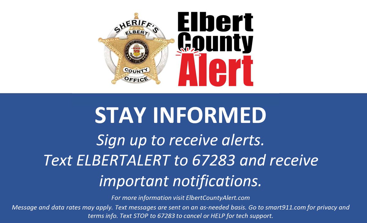 Elbert County OEM tweet media