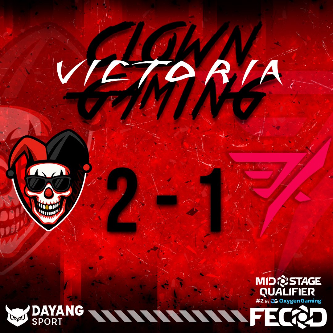✅VICTORIA | #FECODQualifier2

🆚 #MuyBadsPocoBoys

🏆 Ronda 2 (LB)

Directos a la tercera ronda del LB💪🦍

 ¡GG’s <a href="/WHITE_jeez/">~W H I T E~</a>  y compañía!🤝

#WeMakeClowns 💀🤟