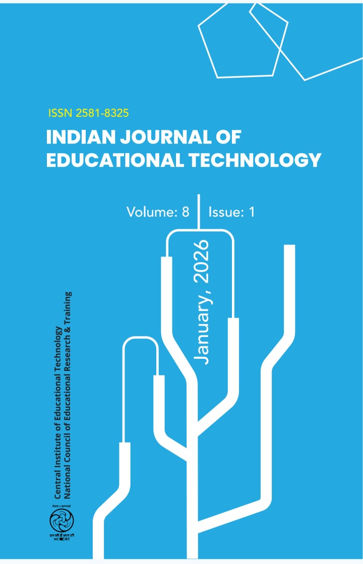 ncert's tweet photo. The latest issue (January 2026) of INDIAN JOURNAL OF EDUCATIONAL TECHNOLOGY (IJET) digitally published by CIET-NCERT is now released. Access the journal and enhance your intellectual horizon.  

Flipbook version:
https://t.co/NCf7JrYDsr

PDF Version: https://t.co/kWVomktLCC

For more information on contribution of articles/paper do write to the editor on email ID: ijet@ciet.nic.in