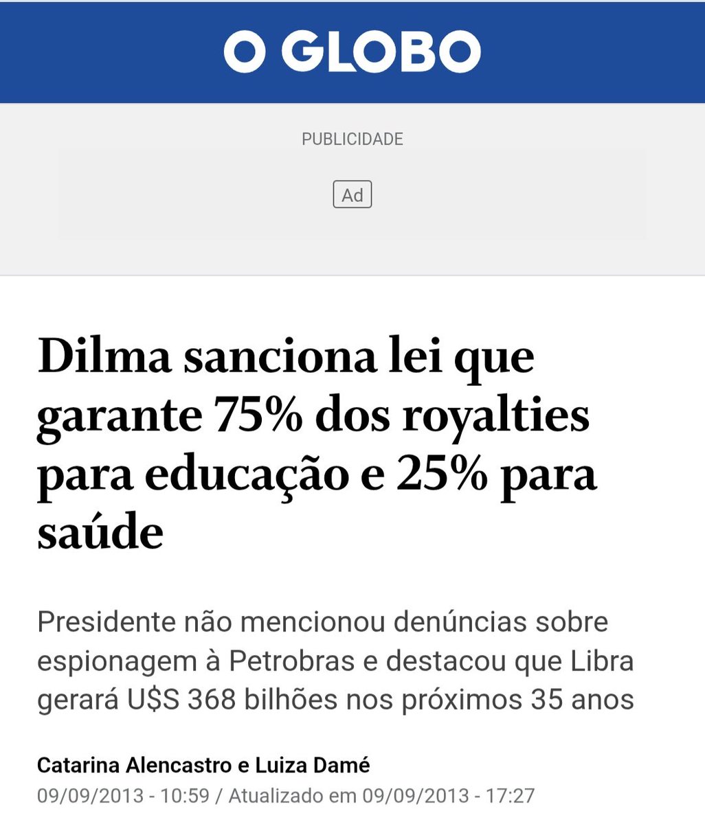 Eu gosto quando as polêmicas aqui no X giram em torno do Governo Dilma pq aí fica muito fácil a gente reconhecer as pessoas que são manipuladas pela Rede Globo a tal ponto de não conseguirem sequer lembrar disso aqui.

O Brasil tinha um futuro brilhante se não fosse Temer e o 🤡!