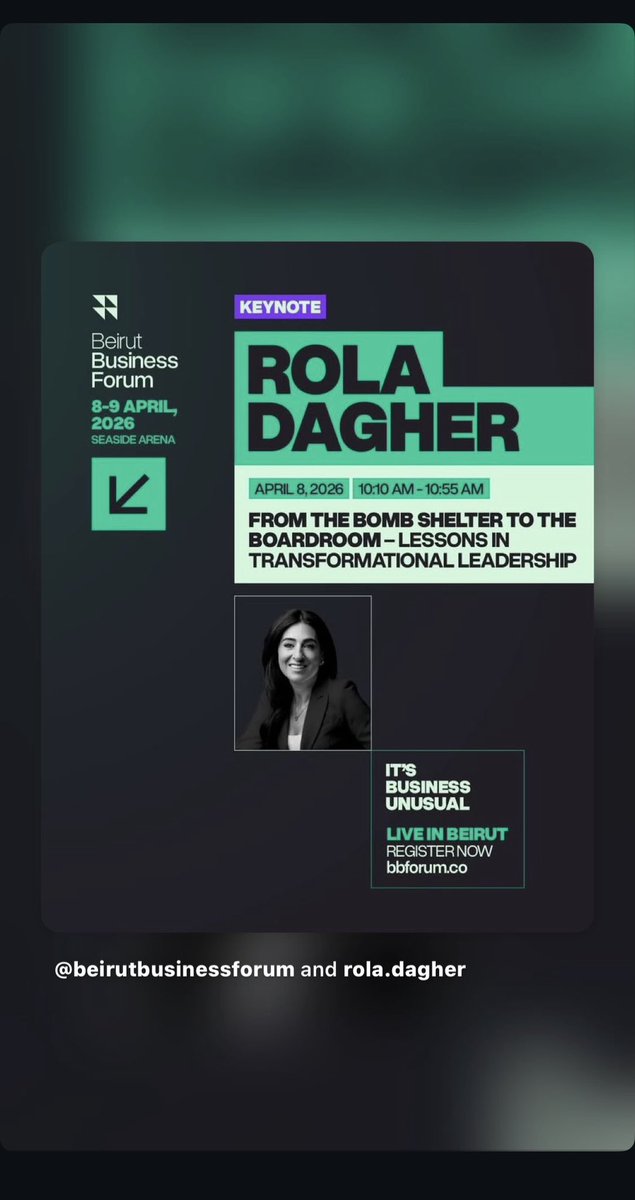 Rola Dagher, C.M. tweet media