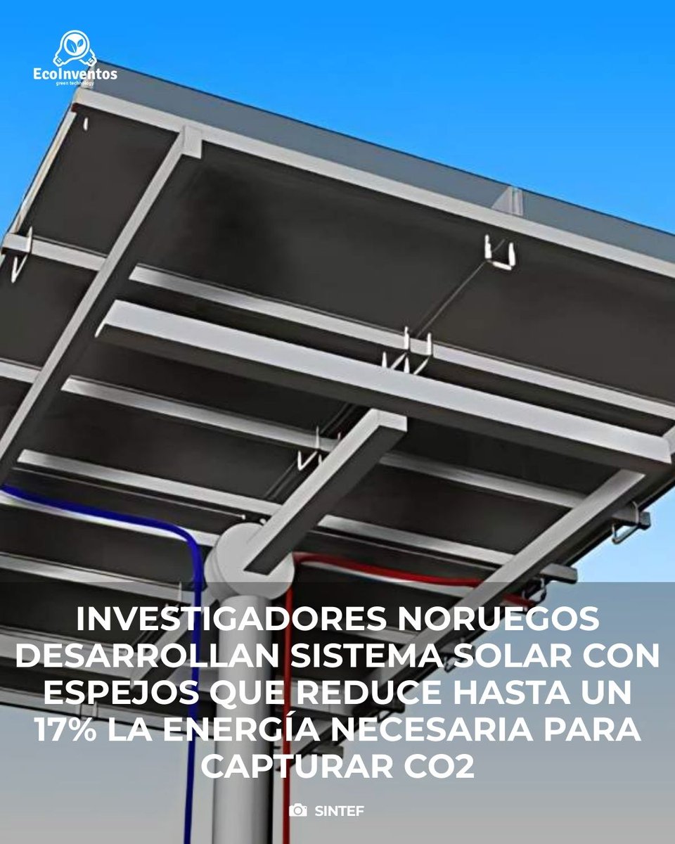 Investigadores noruegos desarrollan sistema solar con espejos que reduce hasta un 17% la energía necesaria para capturar CO2

ecoinventos.com/investigadores…
