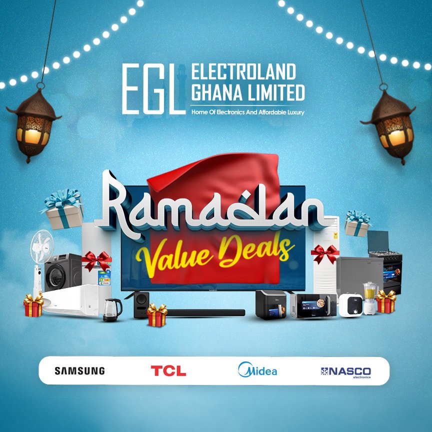 Ramadan Value Deals are here 🌙

Shop your favourite appliances at amazing prices this holy season. Visit us today and enjoy the blessings of big savings!

electrolandgh.com 
Call/WhatsApp 050 315 9739 

#egl 
#ramadan 
#bestdeals 
#holymonth