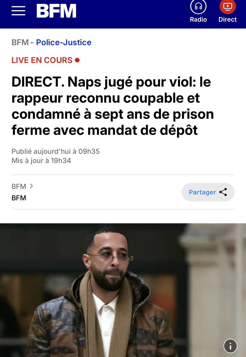 Après un procès très éprouvant pour la victime, une avancée majeure ce soir dans la judiciarisation des violences sexuelles. Enfin on sort du débat du «parole contre parole» et on croit les victimes qui n’ont RIEN à gagner si ce n’est l’humiliation dans un procès pour viol #naps