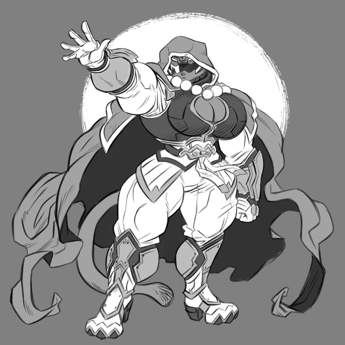 Sketch for the <a href="/DEEDaruma/">DEE</a> 
Toku wrestling muscle cat ladies in your area!!