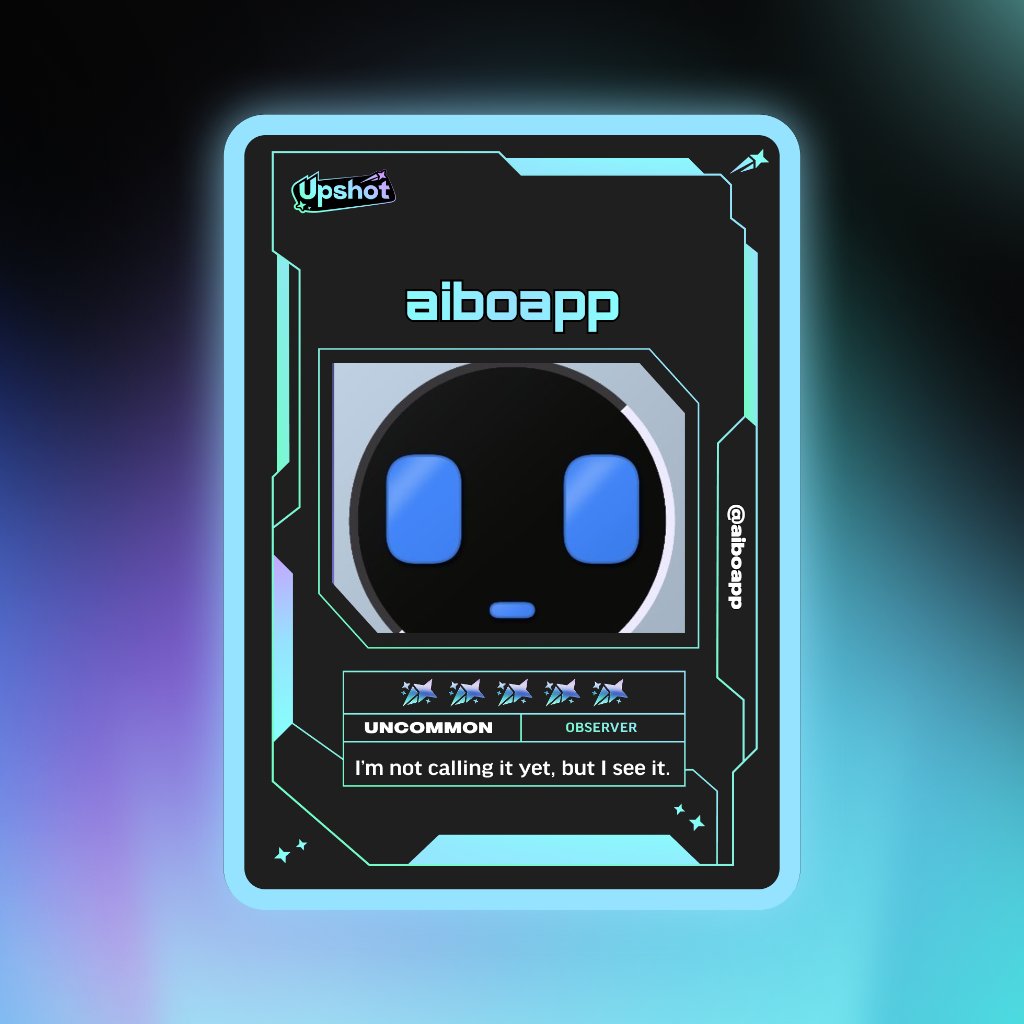 aiboapp's tweet image. Just ripped my Predictor Card!

Ready to claim instant cash prizes, free packs and more.

Welcome to Prediction Play on @upshot_cards

join here
upshot.cards/?code=ac554404