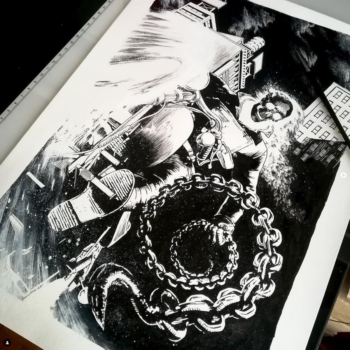 Old Marvel Spotlight #5 - Ghost Rider Variant Original Art.
#marvel #ghostrider