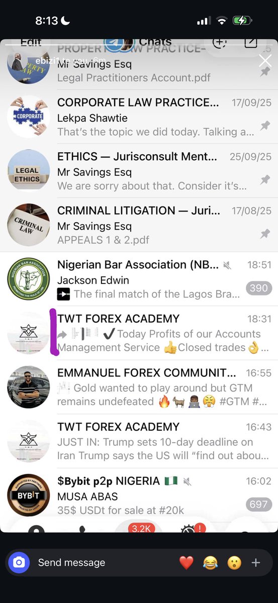 Please it has come to my notice that someone is using my name and my telegram channel to scam people. 

He uses account management and other tricky way to take money from people, please and please I don’t do account management, I don’t sell course, have never sold one  all my