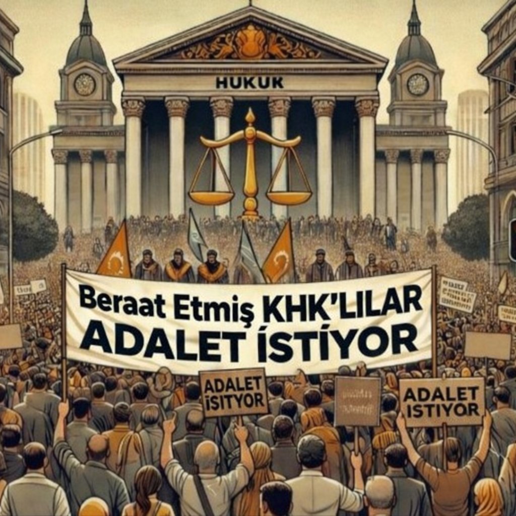 <a href="/RTErdogan/">Recep Tayyip Erdoğan</a> Sayın Cumhurbaşkanım,
Barış adına ülkemizin geleceği için göstermiş olduğunuz hassasiyetin hukuk devleti ilkesini, demokrasi ve toplumsal huzuru daha da güçlendireceğine inanıyoruz.
Bu çerçevede, mahkemelerce beraat etmiş ve hukuken aklanmış KHK’lıların durumunun da ele alınması,