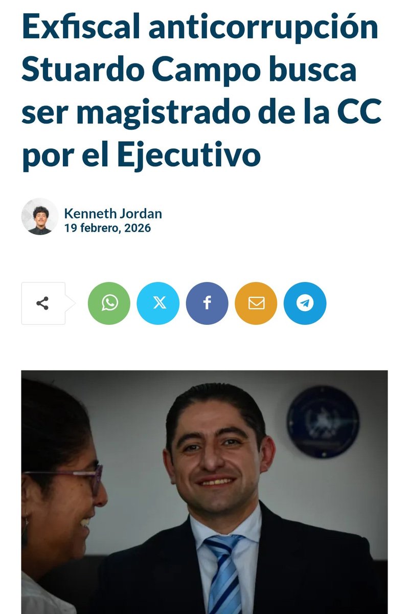 DipParlacenGt's tweet image. Vaya que mi hermano Stuardo Campo no se amilana ante nada y ante nadie y sus capacidades lo avalan. 
Stuardo Campo es oficialmente postulante a Magistrado de la Corte de Constitucionalidad por el Presidente de la República de Guatemala Bernardo Arévalo. 
Este actuar de Stuardo