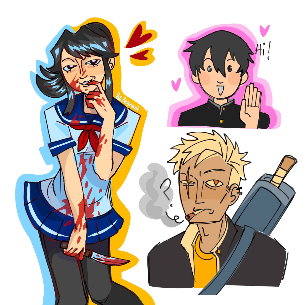 Speed draw de yandere simulator