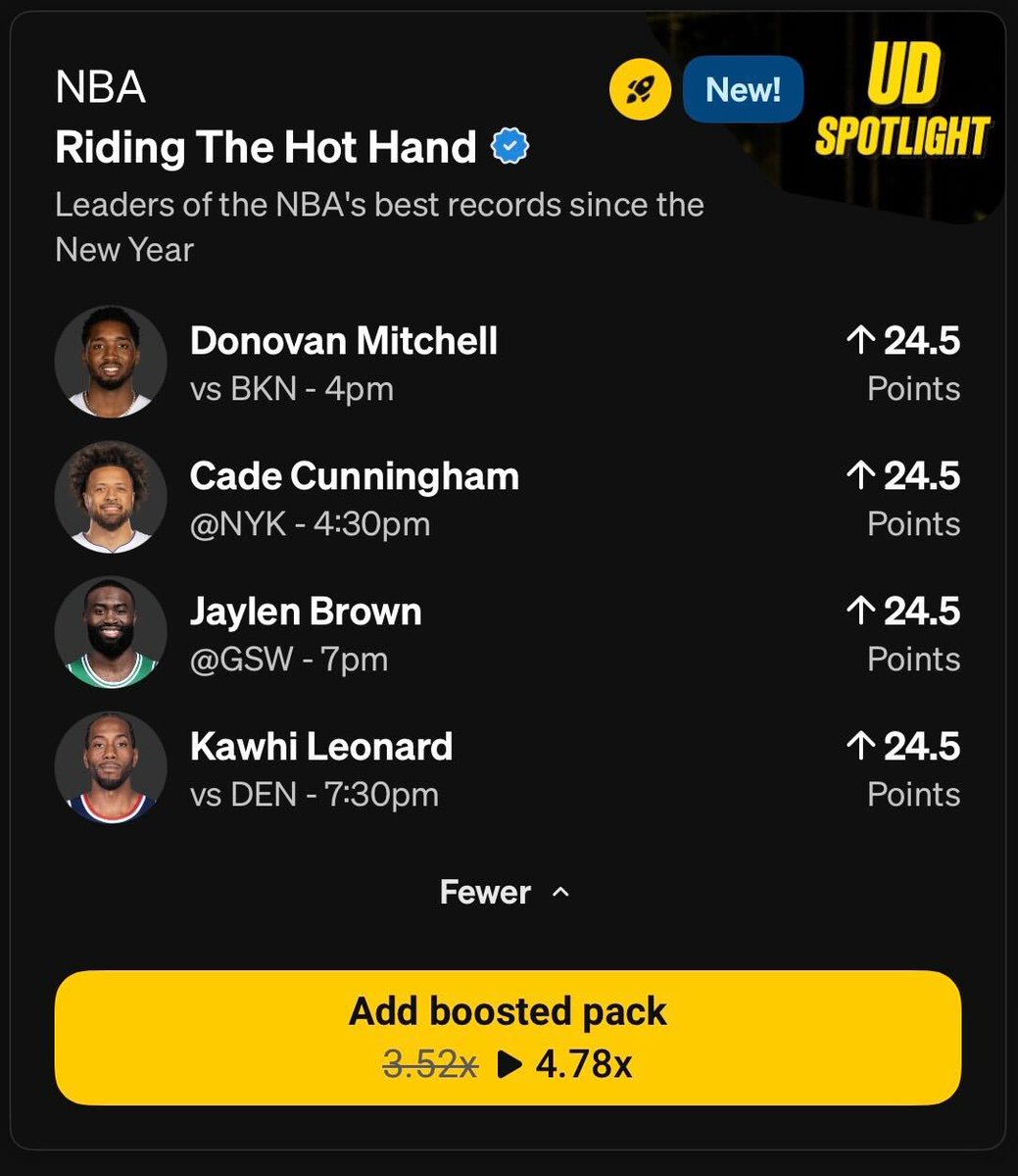 Underdog NBA tweet media