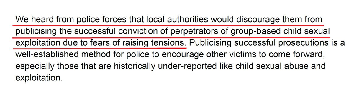 <a href="/bindelj/">Julie Bindel</a> I should have included the preceding para, but imo this fully makes clear that if local authorities are telling police not to publicise convictions for fear of appearing racist then this condemns girls to isolation and reduce chances of investigations
x.com/tlitb/status/2…