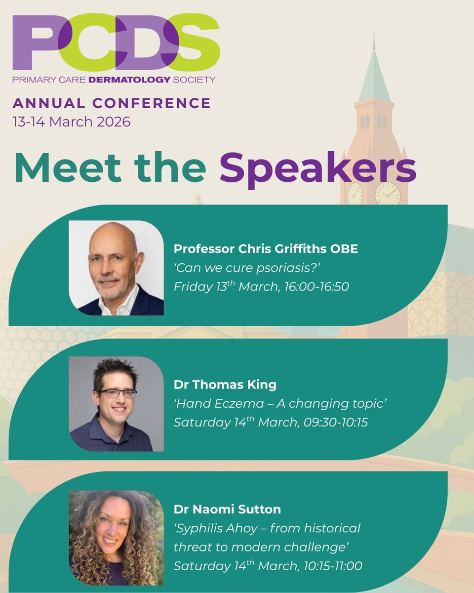 Primary Care Dermatology Society (PCDS) tweet media