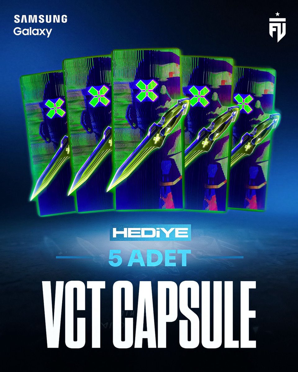 #SamsungUnpacked’ın şerefine hediyelerimiz devam ediyor! 

25 Şubat’ta gerçekleşecek #SamsungUnpacked birbirinden farklı heyecan verici yeniliklerle karşımıza çıkıyor.

5 kişiye 2026 VCT Sezon Kapsülü

İşte yapman gerekenler:

- Beni takip et,
- Yorumlara #SamsungUnpacked yaz,
-