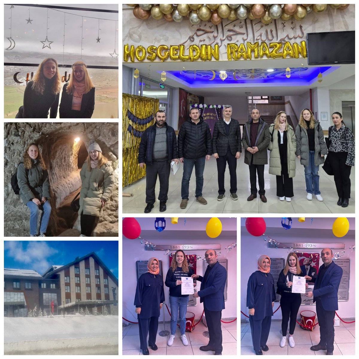 iesfuentesauco's tweet photo. Mercedes y Carolina siguen de job-shadowing en Ayşe Yahya Fatma Kocatürk Mtal Develi. Kayseri. Contentísimas de la acogida que han tenido! #Aprenderobservando otros centros turcos, otras culturas, otros lugares... #ErasmusCgreenC @sepiegob #EUErasmusplus @educacyl https://t.co/gTUumqsMtK