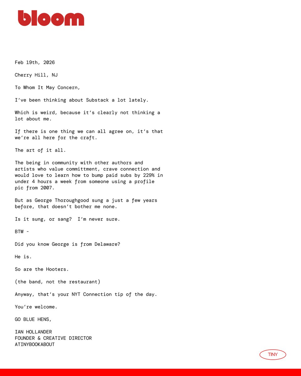 Tiny notes.  Big ideas.  A new daily (ish) series on Substack notes for #authors, #artists and #entrepreneurs.   

I'm tenatively calling this series Zero Fuqs - because i have none really left to give.  (frequently unanswered questions, that is)