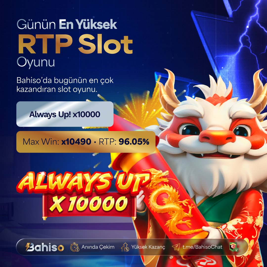 BahisoResmi1's tweet photo. 🆕 GÜNÜN EN YÜKSEK RTP ORANINA SAHİP OYUNU!

🎯ALWAYS UP X10000

💯BAHİSO İLE KAZANMANIN TEK ADRESİ https://t.co/9CTmEfLxIn