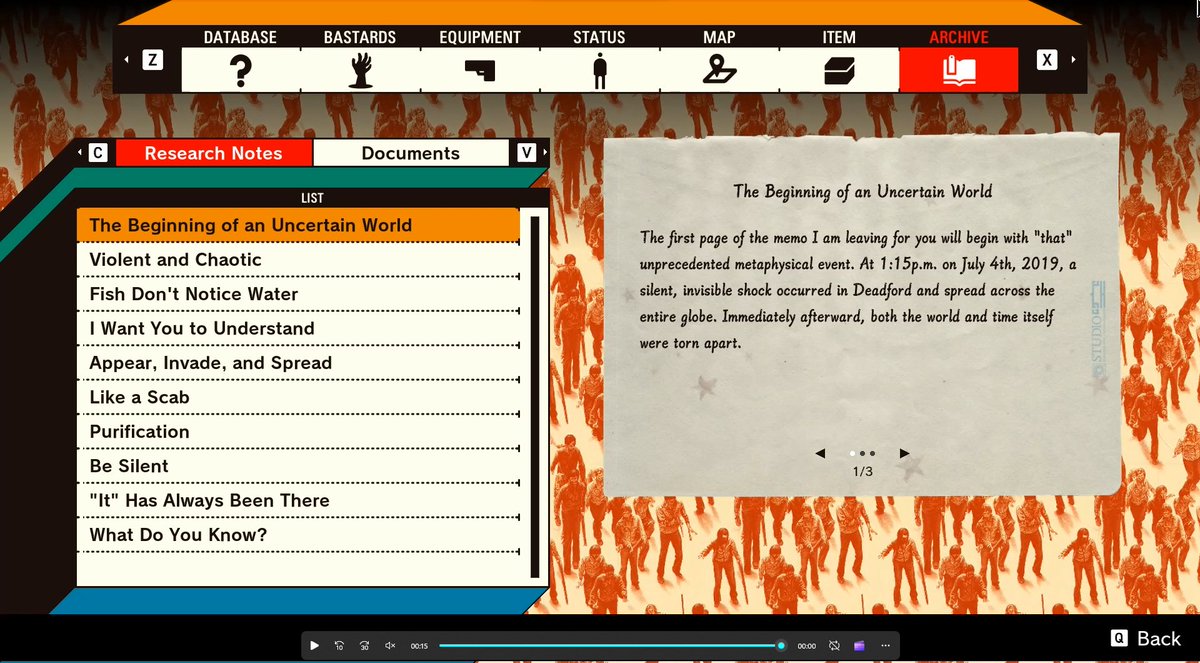 16bitkenshiro's tweet photo. Despite the contrary being said in a EuroGamer interview with @suda_51 I still found AI generated images in #RomeoIsADeadMan. Mainly in the Bastard menu with the clipboard itself and certain images being generated. the normal menu backgrounds are suspect but im not sure. https://t.co/eF9OBgkrVB