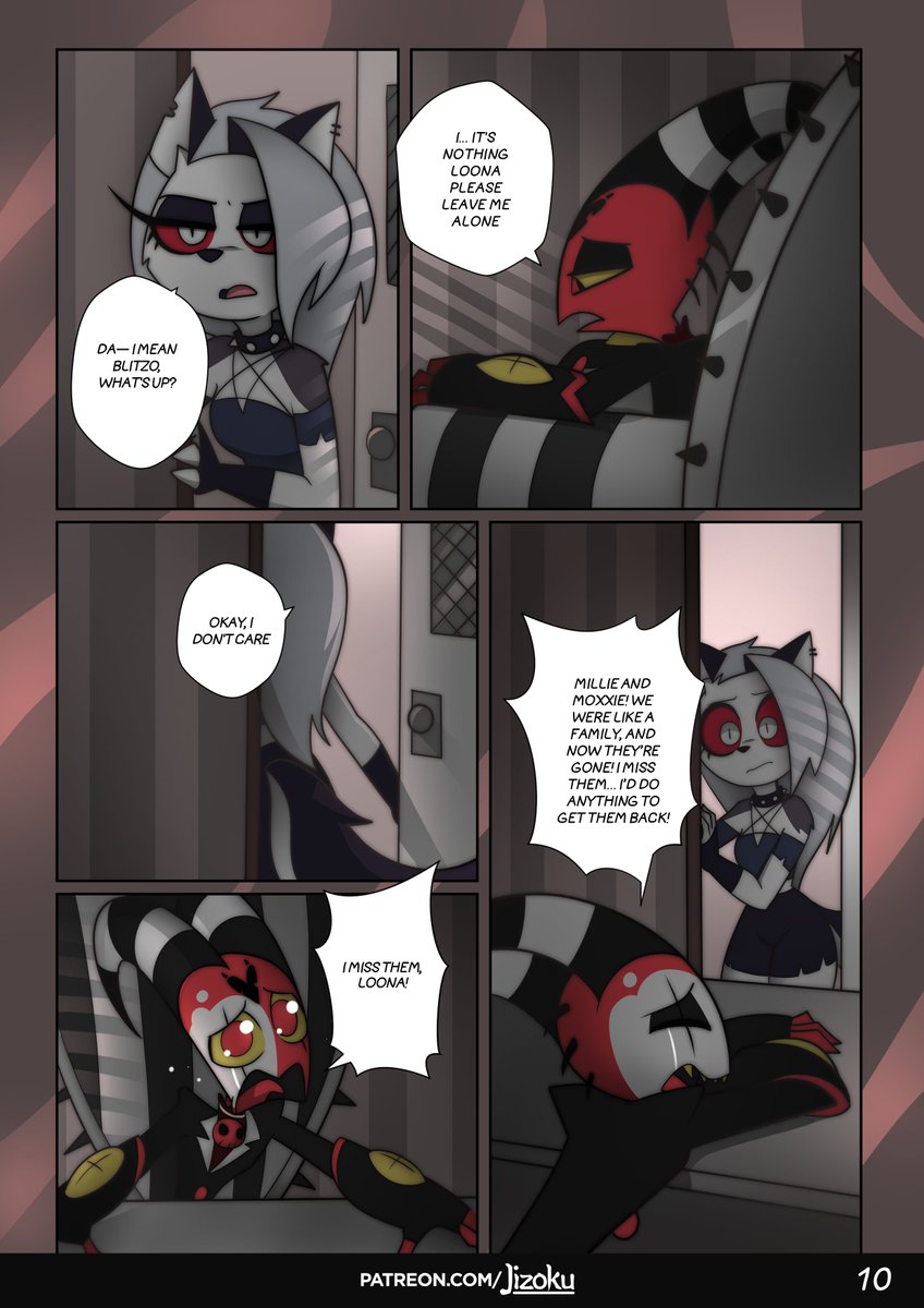 10 - A Night with Loona 3 - RELEASED
More: patreon.com/jizoku

Retweets are appreciated :)    
#Jizoku #ANightWithLoona3 #blitzo #Loona