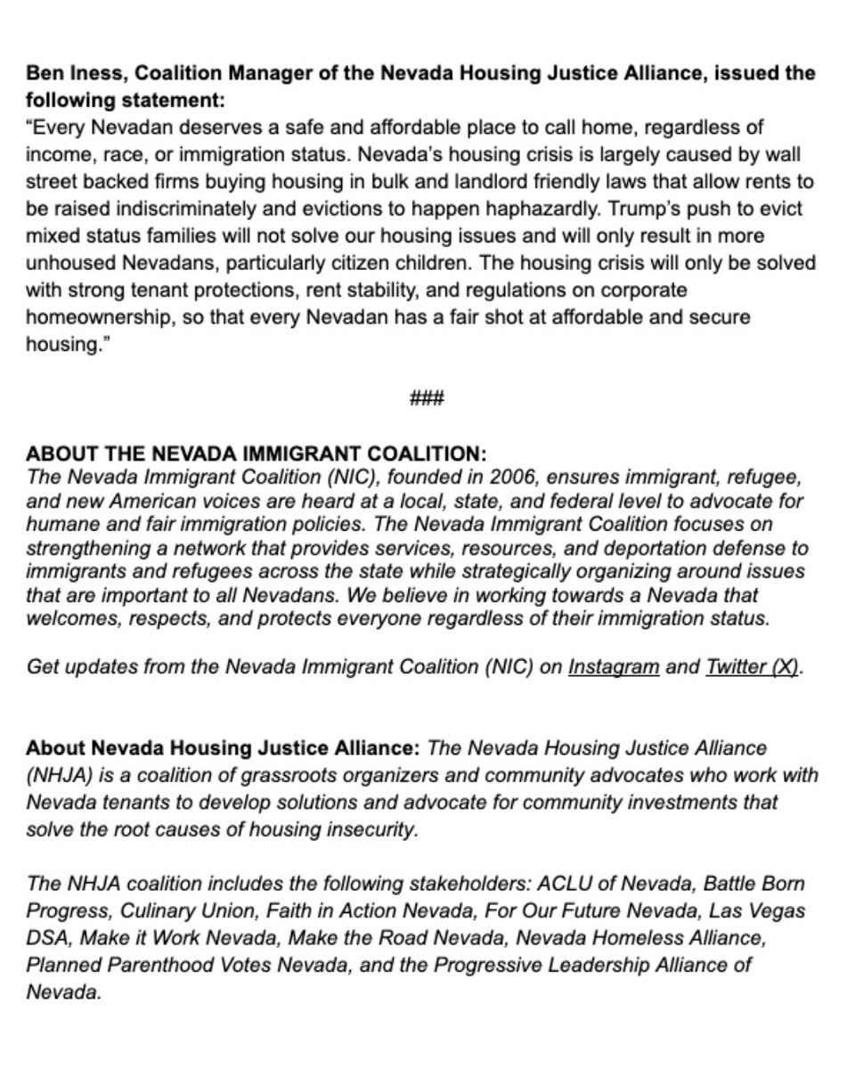 Nevada Housing Justice Alliance tweet media