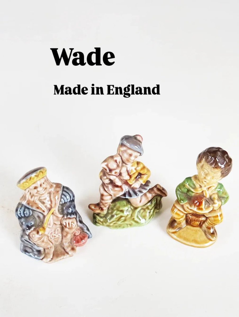 英国ヴィンテージ🇬🇧Wade陶器フィギュア届きました！ こちらの3点は