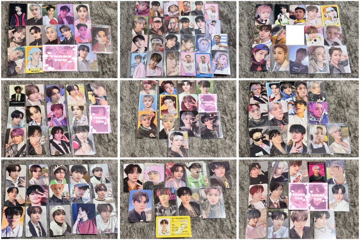 NCT 127 DREAM WayV 威神V WISH ソンチャン（現RIIZE） 過去 トレカ