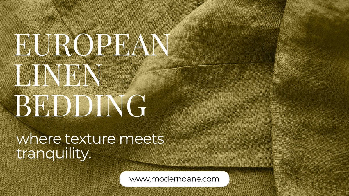 TheModernDane's tweet photo. Linen’s soft weave, strong fibers, and natural texture create a tactile connection to the world around us, helping us feel grounded and present. Experience the unmatched quality of our European linen bedding sets at https://t.co/PTUhXGaLHG. #moderndane #linenbedding https://t.co/vnbaNBJ7Te