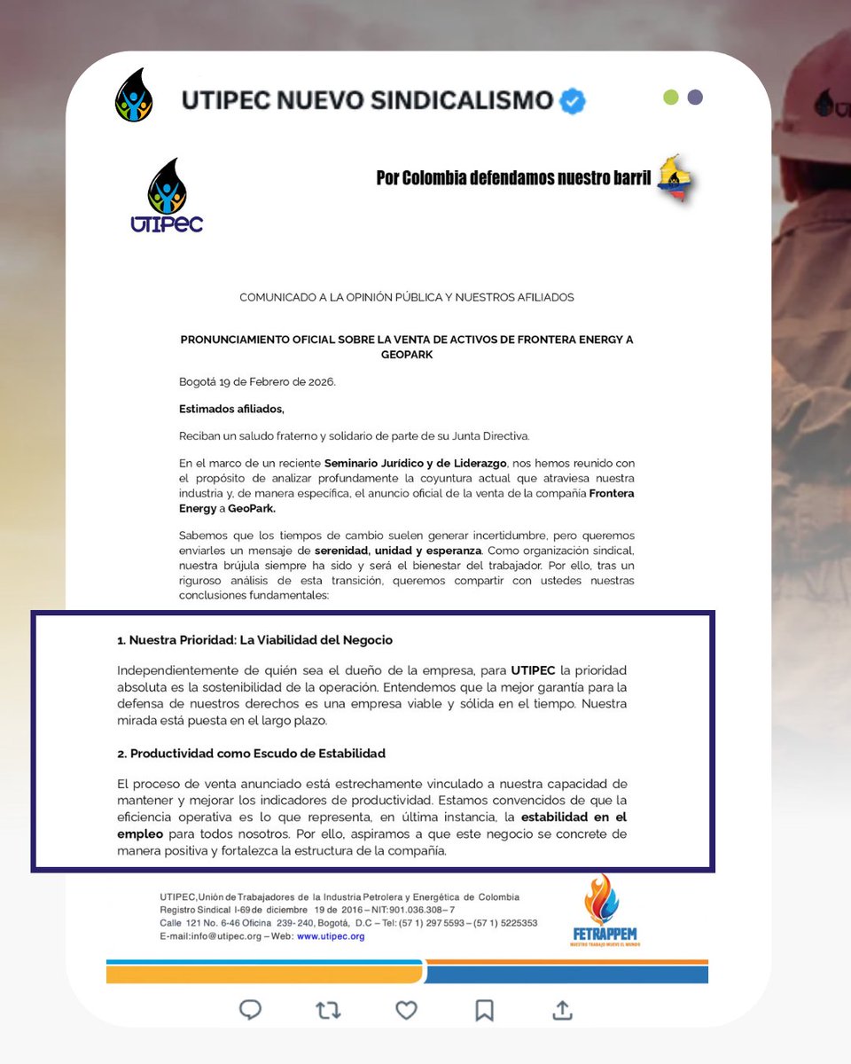 UTIPEC NUEVO SINDICALISMO tweet media