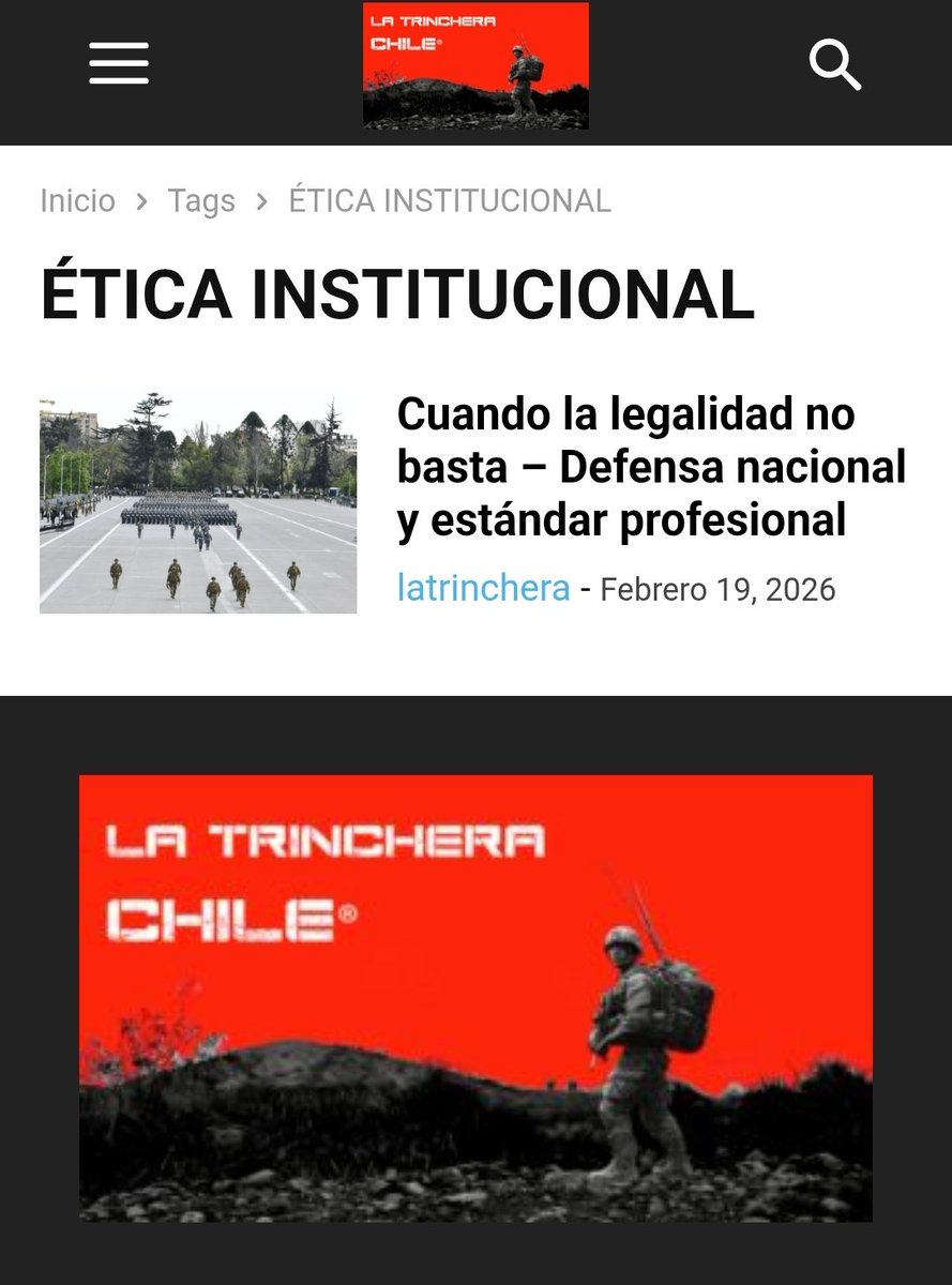Cuando la legalidad no basta – Defensa nacional y estándar profesional latrinchera.cl/cuando-la-lega… vía <a href="/LA/">hm yes okay</a> TRINCHERA