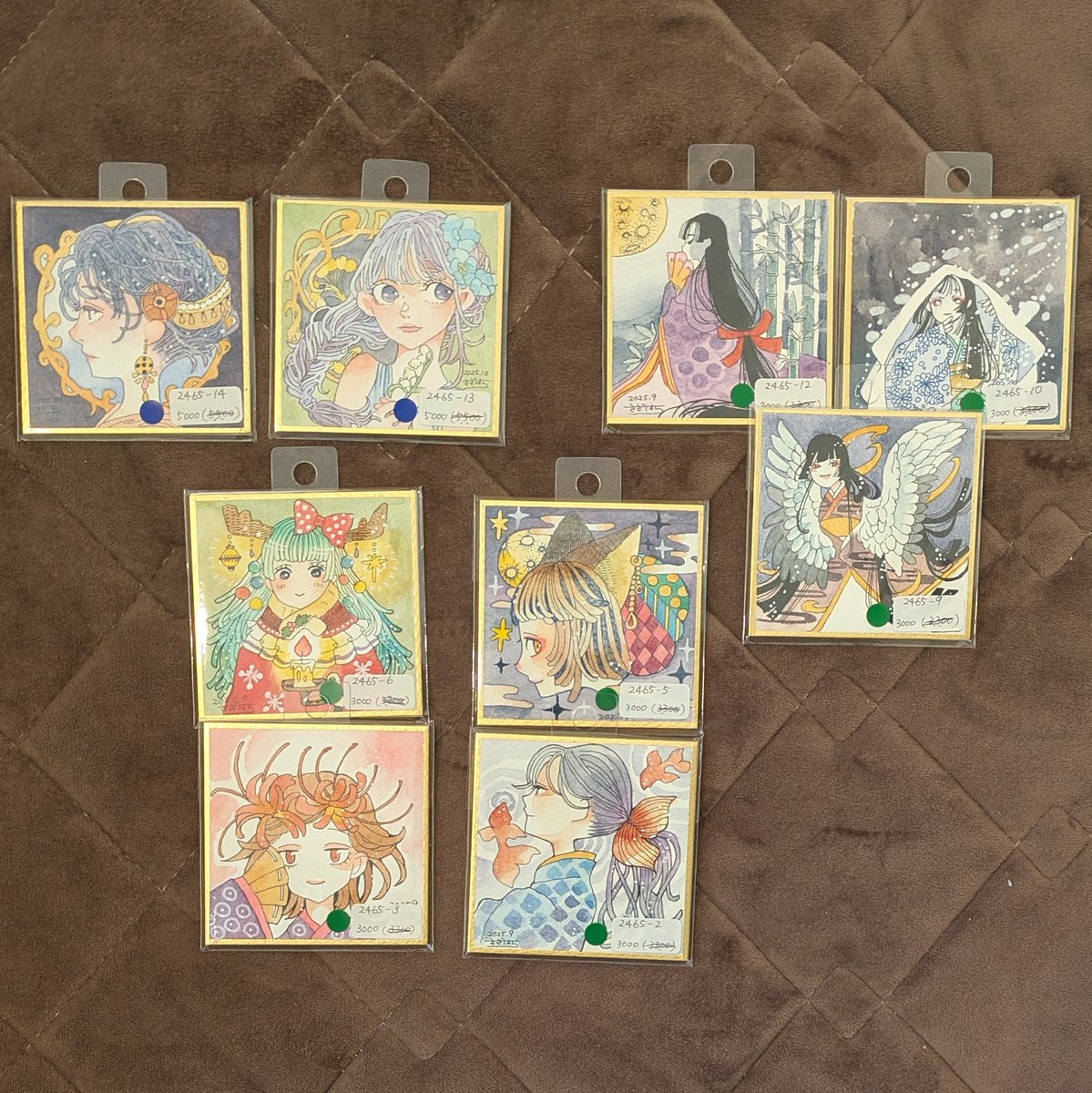 コミティア155で販売する原画です。 ポストカードサイズや、豆色紙