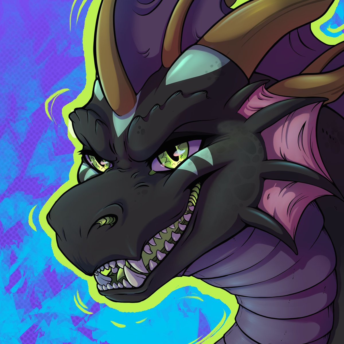 Neon_Peppermint's tweet photo. Open for a few icon c()mmissi()ns! Any species, toony or semi realistic styles. #furryartist #furry #furryfandom #dinoart #dragonart #scaley https://t.co/cH4qa9hzEU