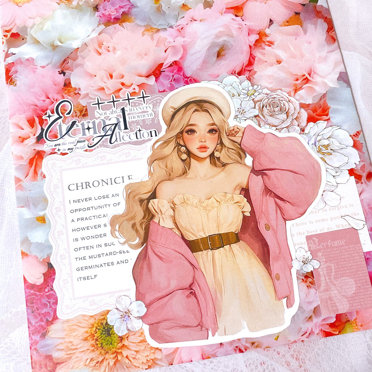 平袋コラージュ🩷💛💚💙 #コラージュ #collage #コラージュ好きな人と