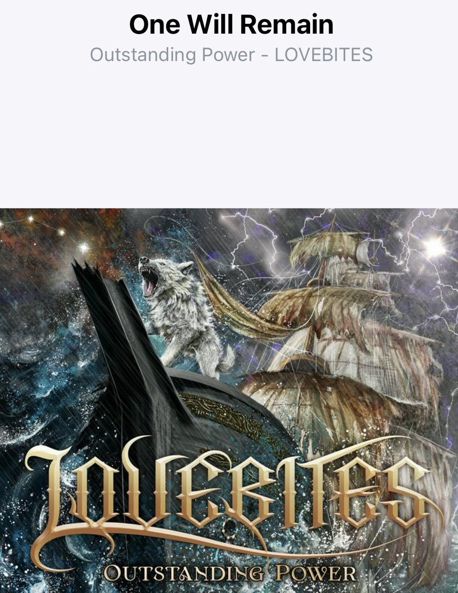 MuvTbDl51nxzoHi's tweet photo. #LOVEBITES
#OUTSTANDING_POWER
#OneWillRemain
アルバムはEternallyで終わるのかと思ったら恐ろしいラストが控えていた！イントロバラードと思わせたGt ターからの全員スピード違反で逮捕ダ！GtターBaスDr ムスそしてVo カル迄が走る走る走る💨何処まで行くの？世界の頂点はすぐそこまで来ているネ！ https://t.co/sNygtrXlJp
