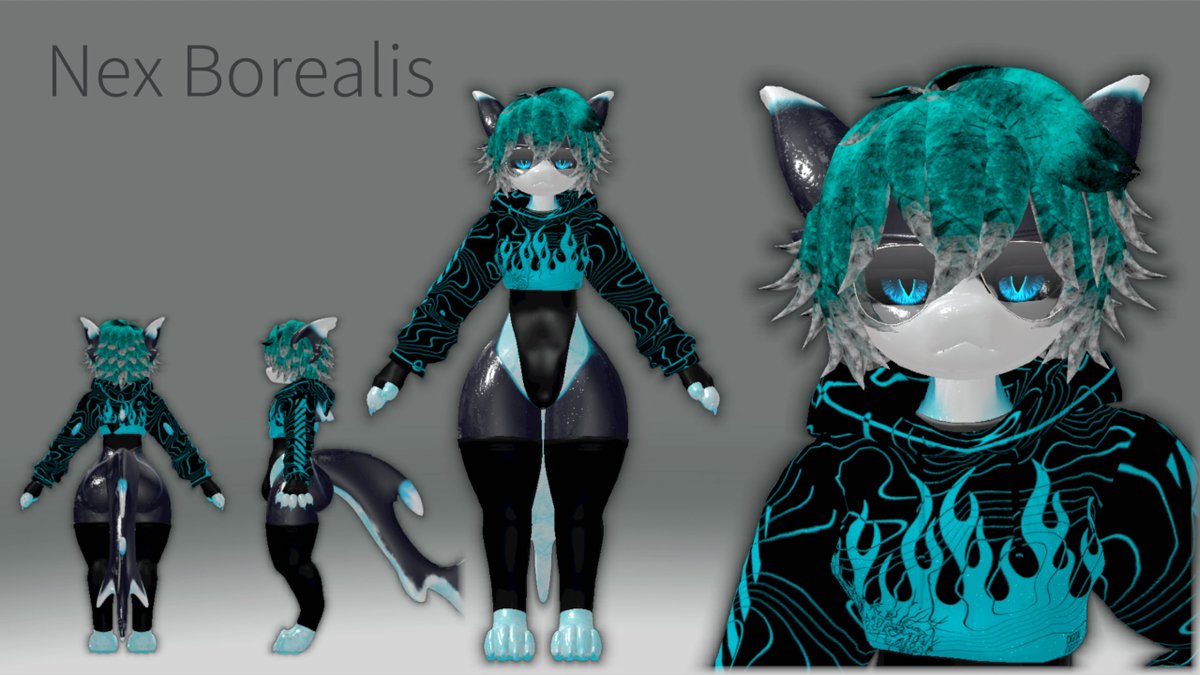 borealis_nova's tweet photo. So here are My Shark Textures (one seen before) but the other is one that i just had the texture finished on [ #Sabrean - #SFW - #VRChat ] https://t.co/GvKgRbOi4N