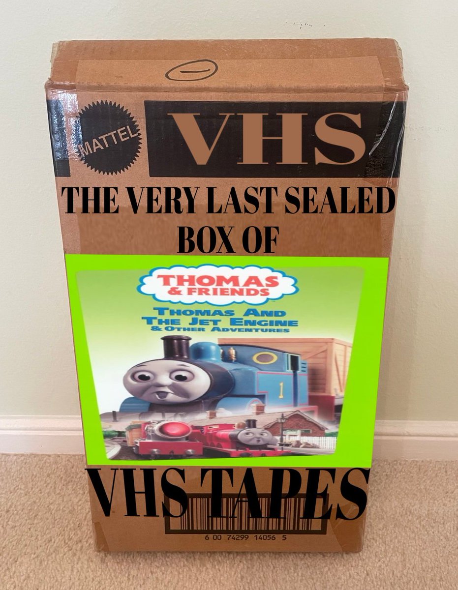 yo who else remembers when someone got harassed on twitter because they opened the last known sealed shipment box of thomas and the jet engine vhs tapes back in like 2022-2023