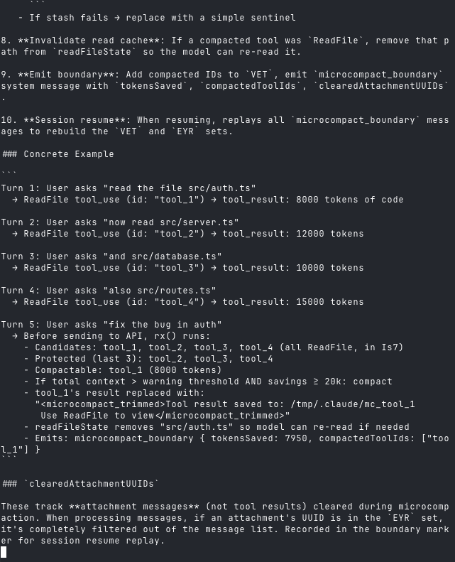 OR, you can go to github[.]com and see how Codex implements compaction ...