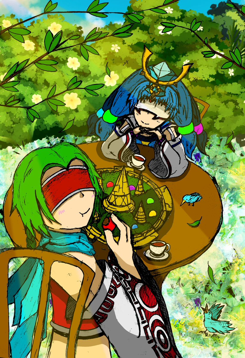 俺が過去に描いたイラスト 俺マジ色付け終わってんだよなぁ… イラスト