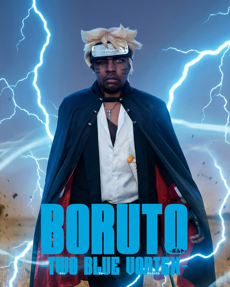 kingdrell's tweet image. Day 19 of 28. Here is an anime photoshoot of my Boruto cosplay from the manga Boruto Two Blue Vortex and the anime Boruto Naruto Next Generations for the 28 days of black cosplay for Black History Month 

#28daysofblackcosplay #blackcosplayer #naruto #boruto #narutocosplay