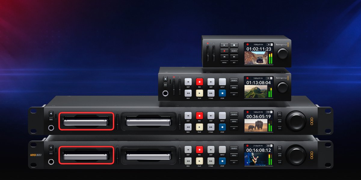 Màj HyperDeck 9.0.2 ! Support d’un disque M.2 NVMe interne en option comme stockage en réseau sur l’HyperDeck Studio 4K Pro, améliorations de la connectivité réseau via la connexion Ethernet 10G et plus ! Téléchargez sur bmd.link/fr/pTLa9R