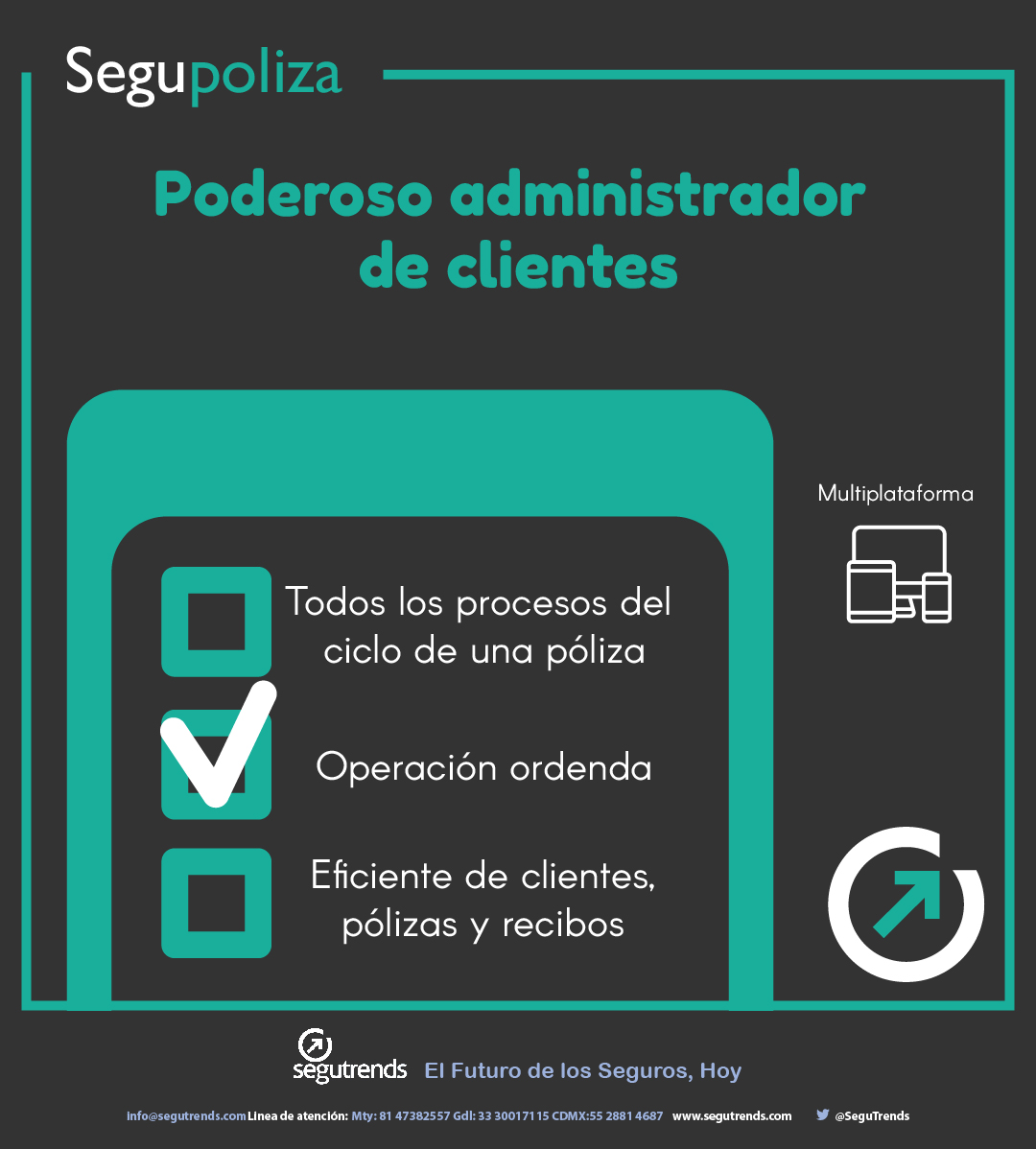 #Segupóliza, la herramienta digital que te ayudará a administrar tu cartera de #clientes, estar al pendiente de las fechas de renovación y cobranza
Conoce más en:
f.mtr.cool/sxsggljvvh