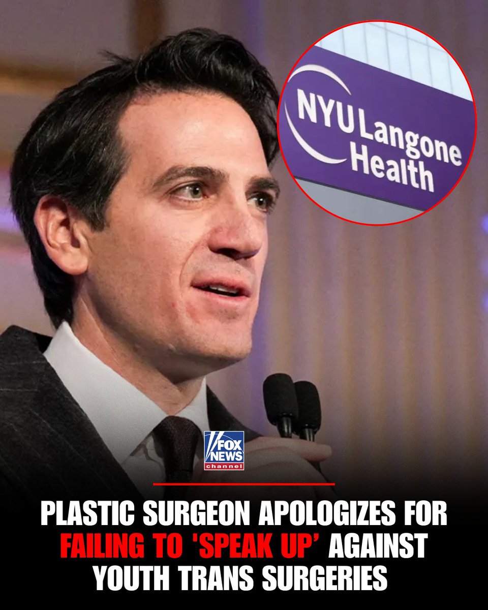 'I FAILED': A plastic surgeon is apologizing for not speaking out against gender surgeries on minors.

Dr. Ira Savetsky, who trained at NYU Langone Health, said the culture inside elite medical programs left little room for voicing his concerns.

"You're at the number one plastic
