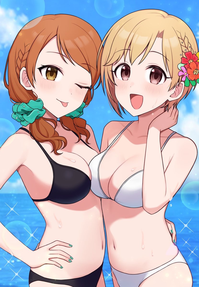 相葉夕美 ,北条加蓮 「自分の中で この位の安定さで描きたいなぁ…な過去絵たち」|シロ ੯ꔷ̀͡ᓑ\のイラスト