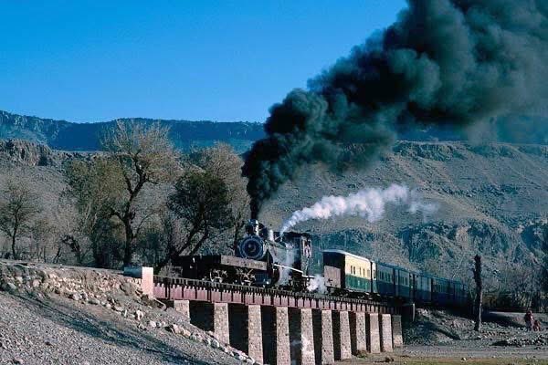 The train on the route to Hangu on the Kohat-Thall section sadly closed in the 80s. It used to be a scenic journey throughout.