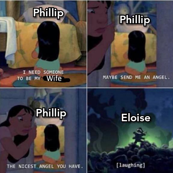 LadyKateMorgan's tweet photo. Aw Phillip, my sweet summer child 😅 https://t.co/eFeSfVfVES