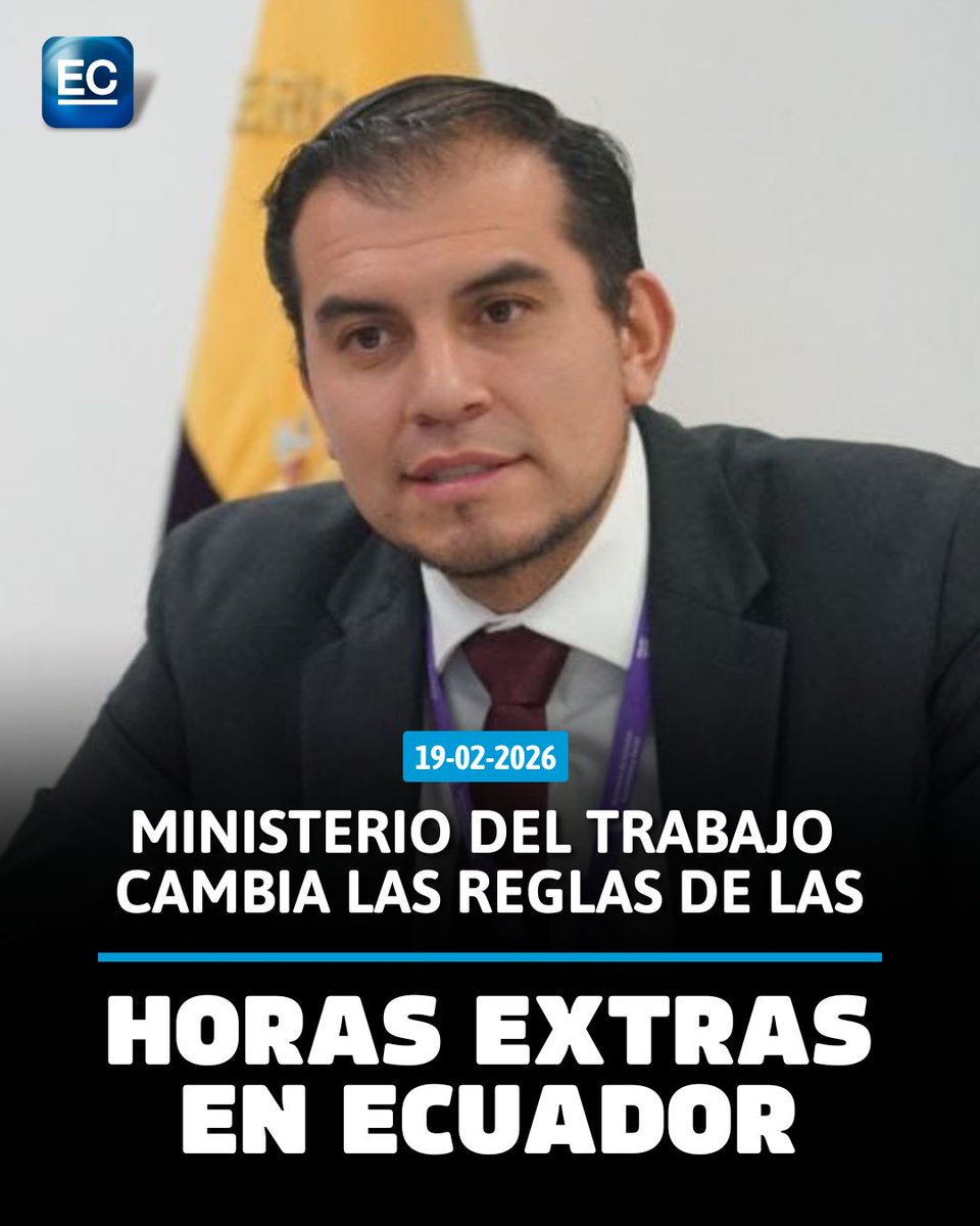 ⟫ elcomercio.com/actualidad/neg… 👷‍♂️El Ministerio del Trabajo expidió un nuevo acuerdo que regula turnos especiales, jornadas de hasta 12 horas y horas extras en Ecuador.